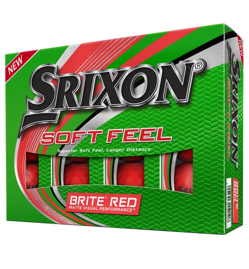 Srixon Soft Feel Brite Red Golf Balls 