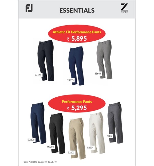 FootJoy Athletic Fit Performance Golf Pants 